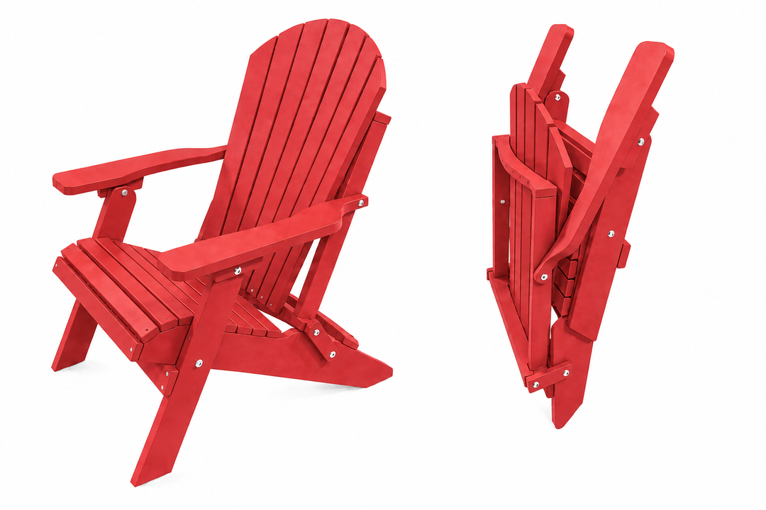 Set of 12 Deluxe Folding Adirondack Chairs Bulk Discount