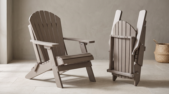 Set of 12 Deluxe Folding Adirondack Chairs Bulk Discount