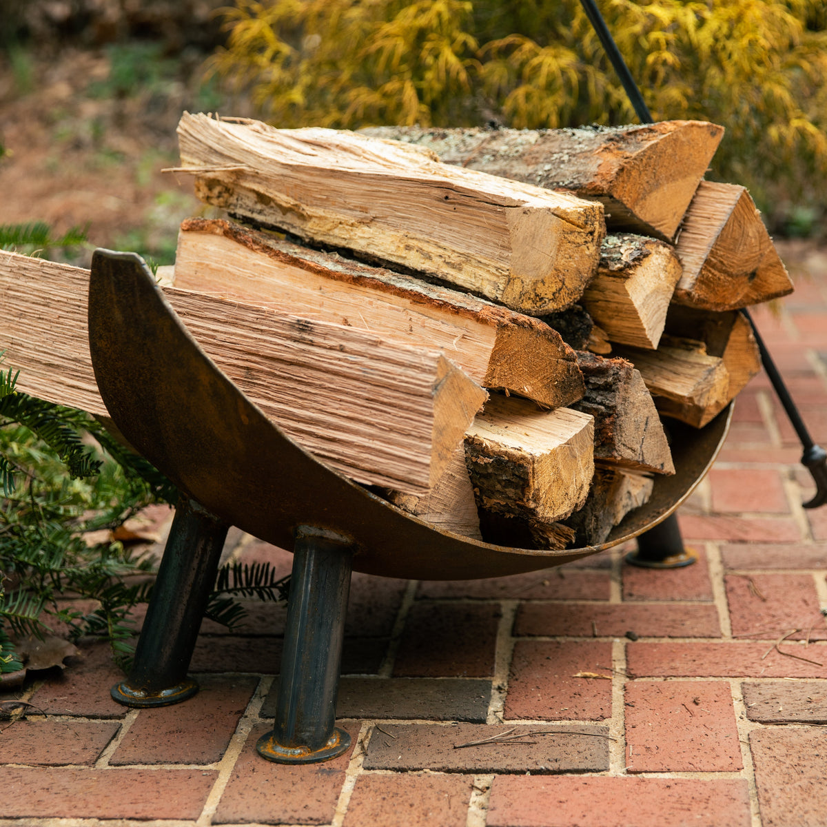 Crescent Fire Wood Holder