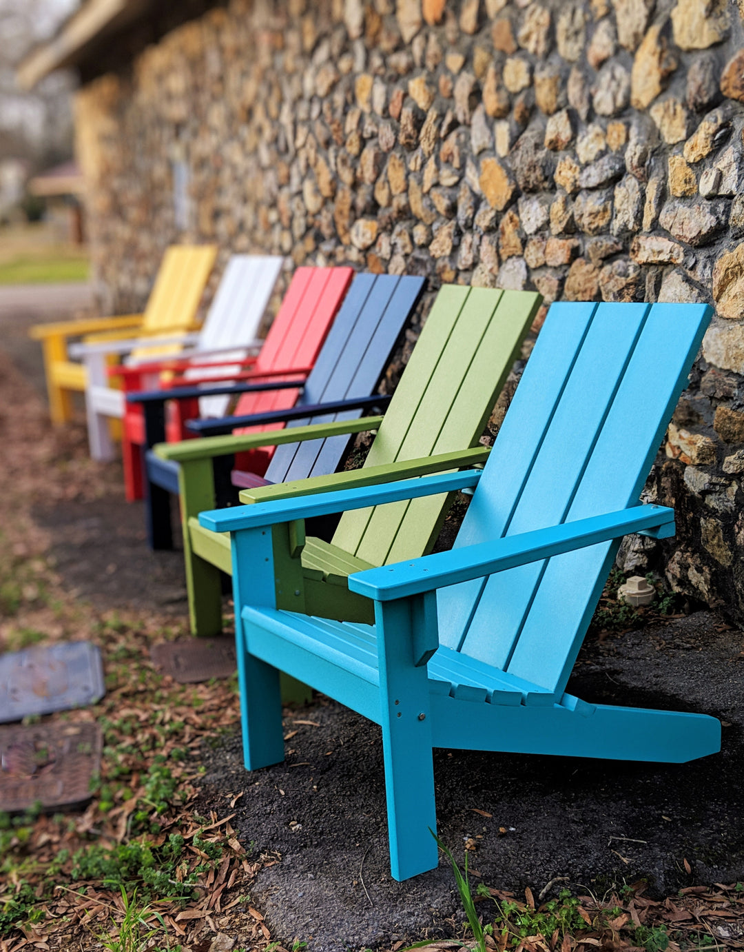 poly modern adirondack chair #color_aruba
