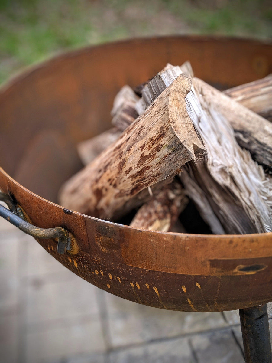 30" Hemisphere Heavy Duty Fire Pit Evergreen Patio