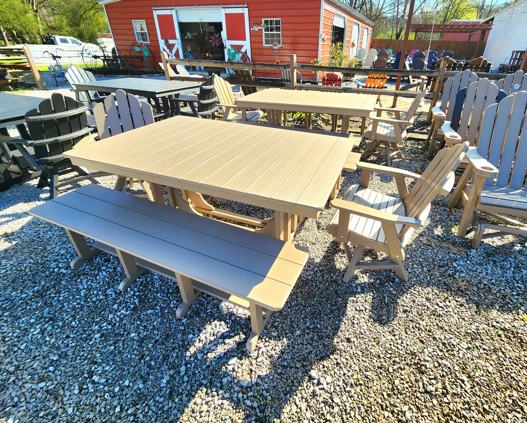 6ft Poly Dining Table. 5 Piece Set