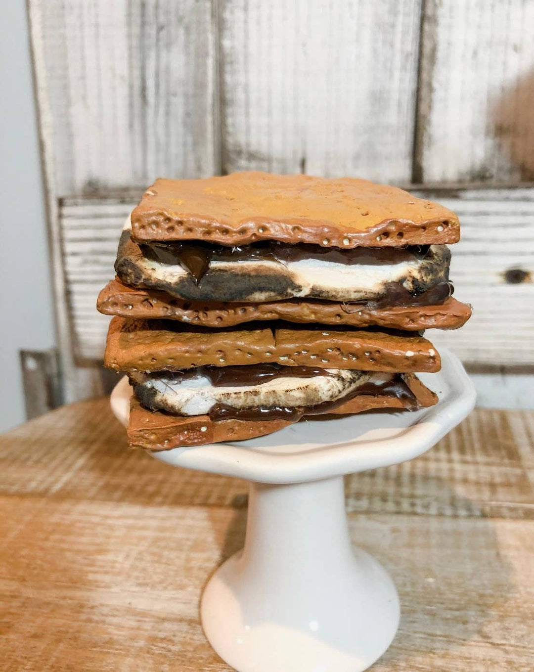Faux S'more sandwich, realistic looking fake sweet