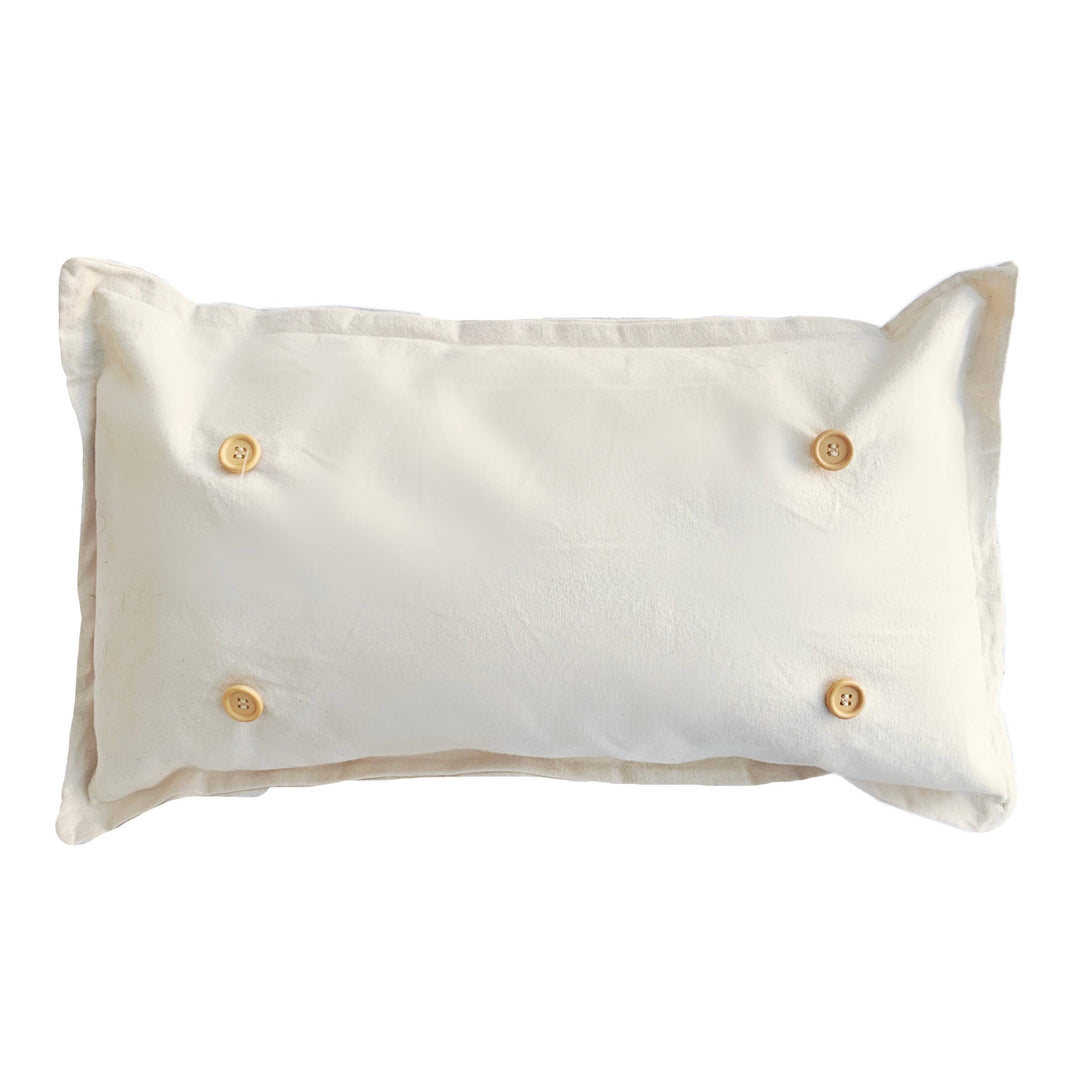 Natural Cream Boho Off White Pillow (insert included)