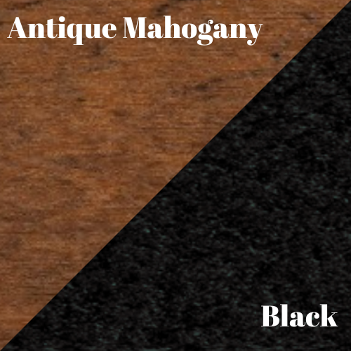 balcony height poly chair #color_antique-mahogany-on-black