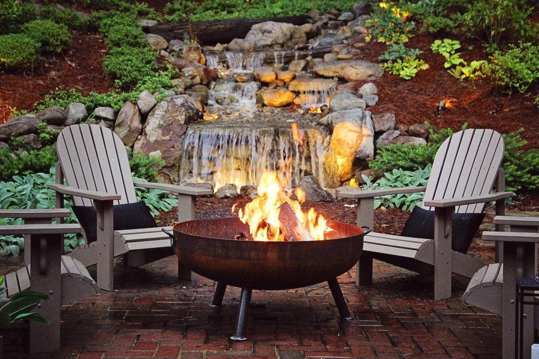 can you have a fire pit under a covered patio