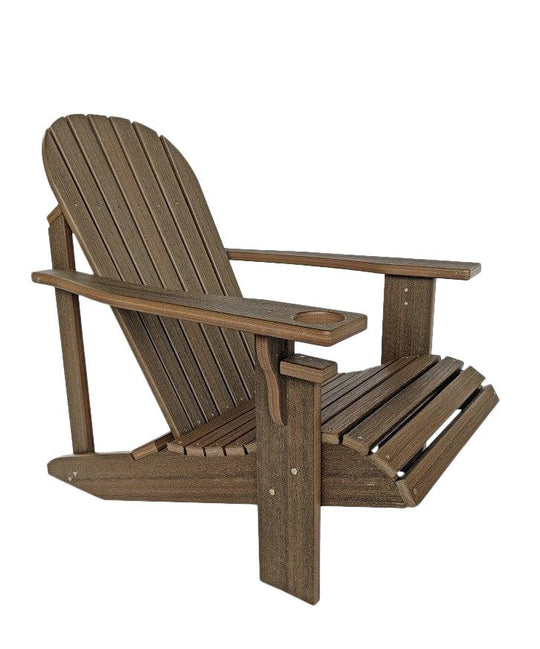 Classic Poly Adirondack Chair - Evergreen Patio #color_brazilian-walnut