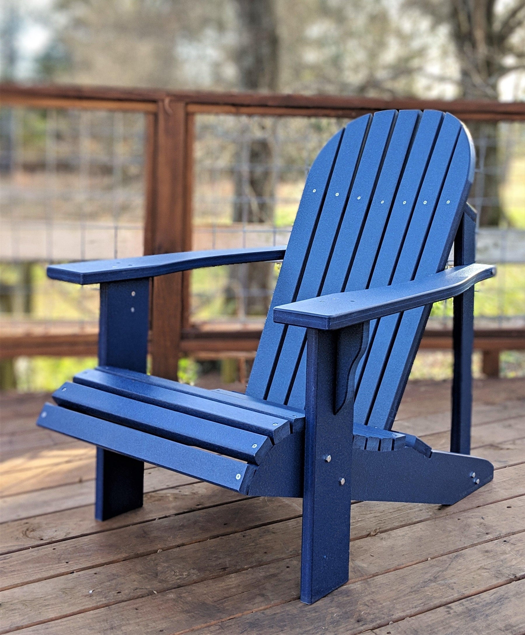 Classic Style Poly Adirondack Chair Evergreen Patio