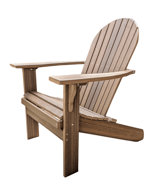 Deluxe Tall and Wide Poly Adirondack Chair - Evergreen Patio