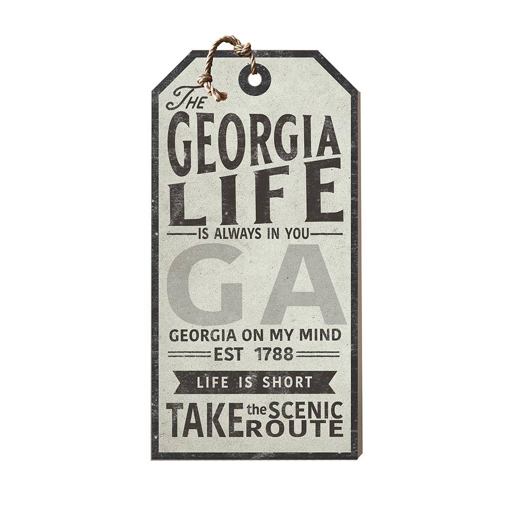 Georgia Life Tag Sign