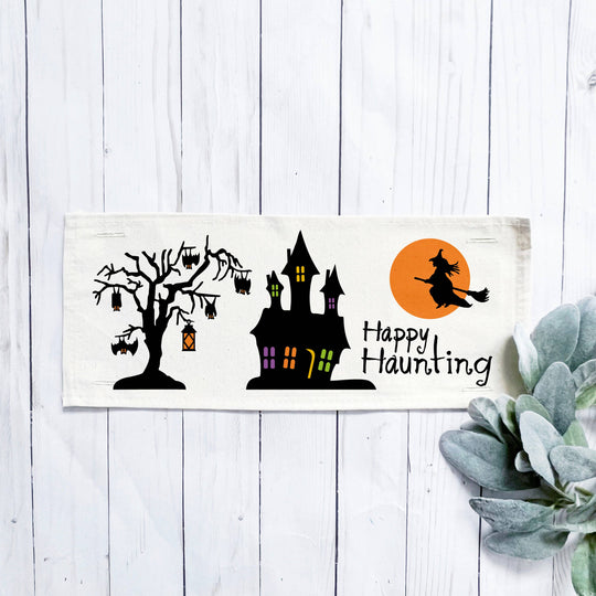 Holiday Panel: Halloween October Fall Autumn Bats Happy Haunting; Haunted House