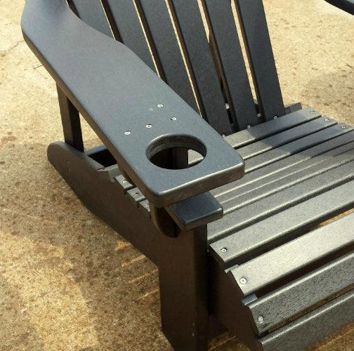 Cupholder for poly adirondack classic designs Evergreen Patio